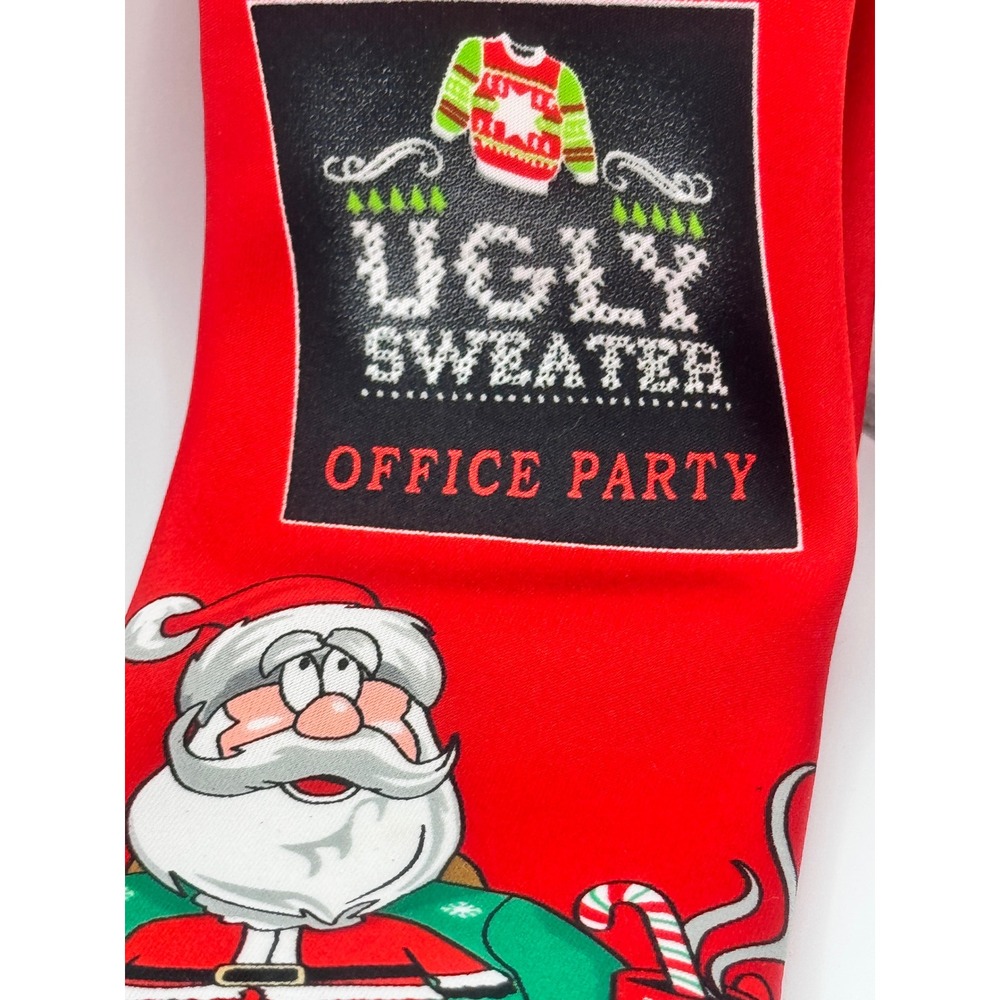 Holiday Traditions Ugly Sweater Office Party Santa Reindeer Christmas‎ Tie